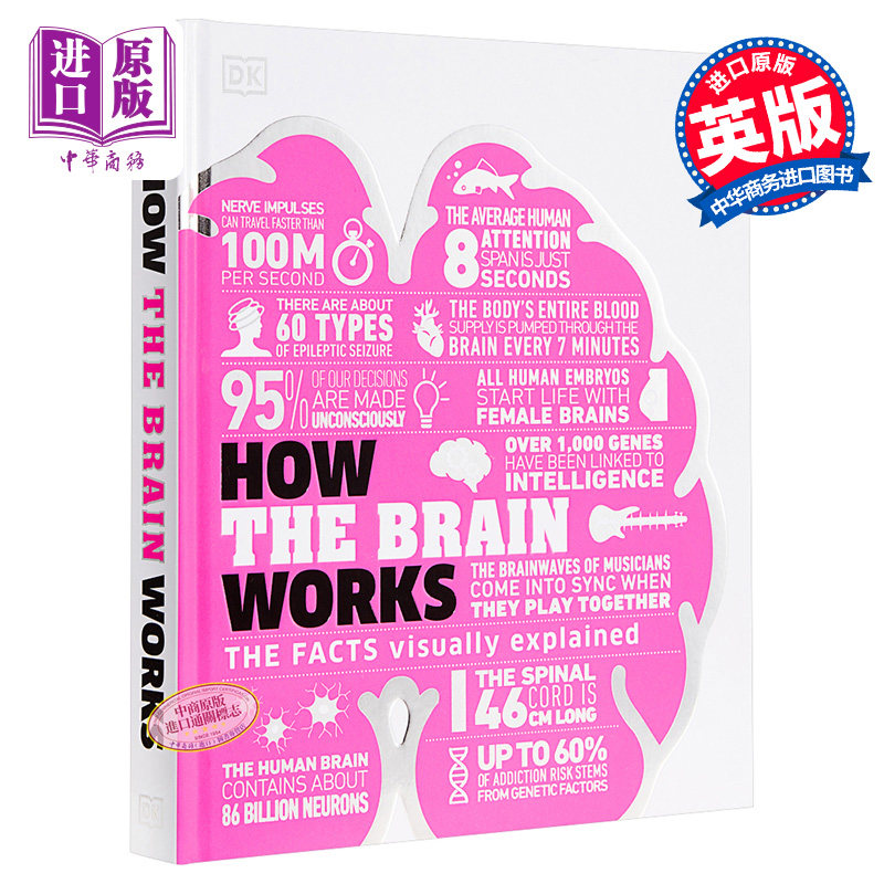 进口原版 *DK科普 大脑运作百科 英文原版 DK-How the Brain Works: The Facts Visually Explained   DK Publishing