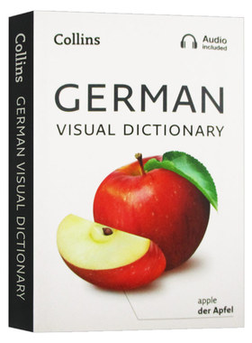 进口原版 柯林斯德语图解词典 英文原版 Collins German Visual Dictionary 英语德语双语词典字典 全彩插图 可搭Word Power Ma