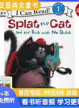 进口原版 #Splat the Cat and the DＵＣk with No Quack  Rob HarperCollins