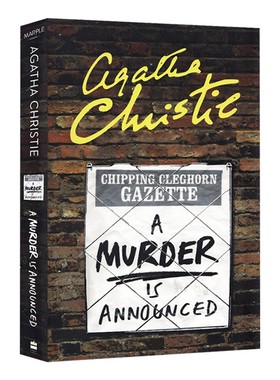 进口原版 阿加莎系列 马普尔小姐探案第一季 谋杀启事 Miss Marple A Murder Is Announced 英文版 进口英语原版书籍 英文原版