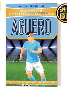 进口原版 英文原版 Aguero Ultimate Football Heroes 超级足球明星人物传记 阿奎罗 章节书 青少年课外读物 英文版 进口英语原