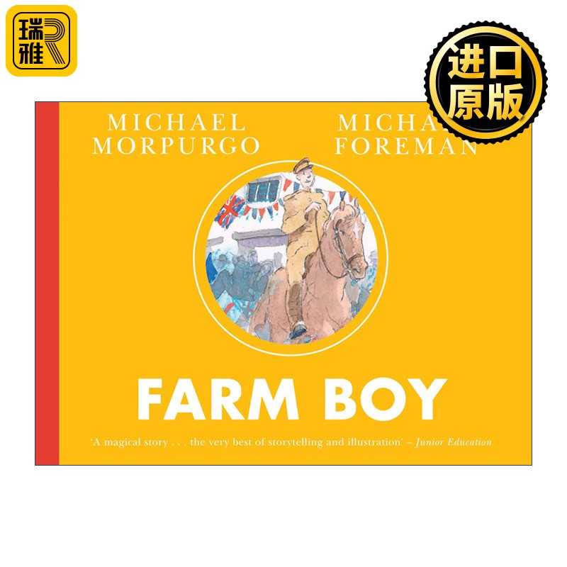 进口原版 Farm Boy 农场小马绘本版 战马续篇 迈克尔莫波格儿童故事 Michael Foreman插画   Farshore