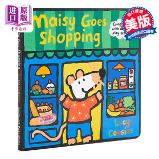 进口原版 *Maisy Goes Shopping: Complete with Durable Play Scene 小鼠波波商店剧场美版 低幼亲子启蒙绘本 纸板   Candlewick