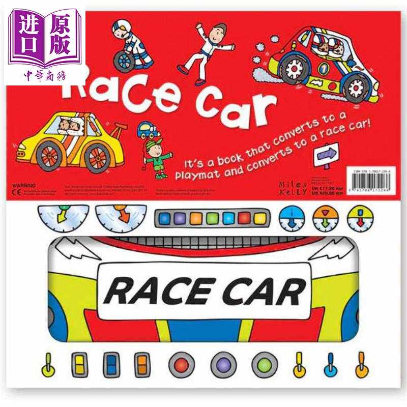 进口原版 *地板搭建书 赛车 Convertibles Racing Car 英文原版 儿童活动与玩具书 纸板书 亲子互动游戏 进口童书    Miles Kelly