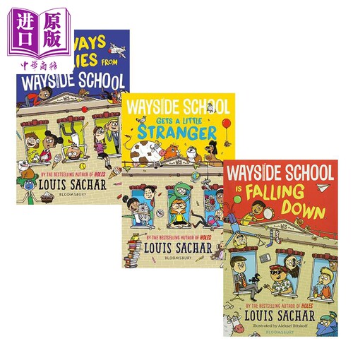 进口原版 *Louis Sachar Wayside School 1-4 歪歪路小学4册 别有洞天Holes同作者 儿童文学小说故事书 Aleksei Bit   Bloomsbury