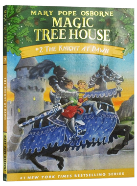 进口原版 送音频 树屋2迷雾中的骑士 英文原版The Knight at Dawn美国中小学生课外读物 Magic Tree House桥梁章节书的