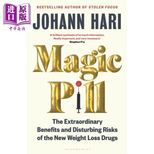 进口原版 *药丸 新型减肥药将如何改变我们的世界 Magic Pill New Weight Loss Drugs 英文原版 Johann Hari   Bloomsbury UK