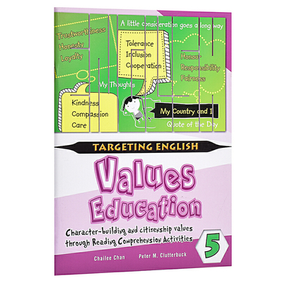 进口原版 *【新加坡英语教材】Targeting English Values EdＵＣation Through Comprehension Book 5 目标英语价值观
