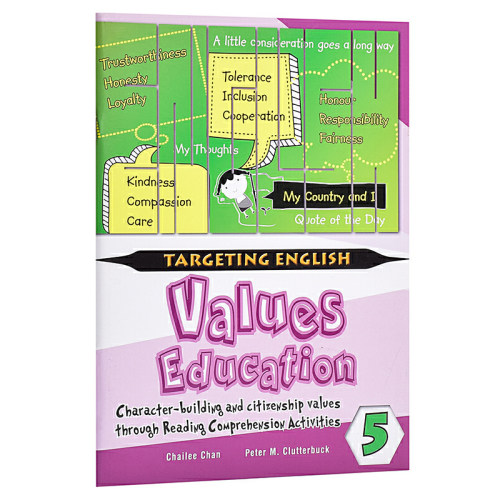 进口原版 *【新加坡英语教材】Targeting English Values EdＵＣation Through Comprehension Book 5 目标英语价值观