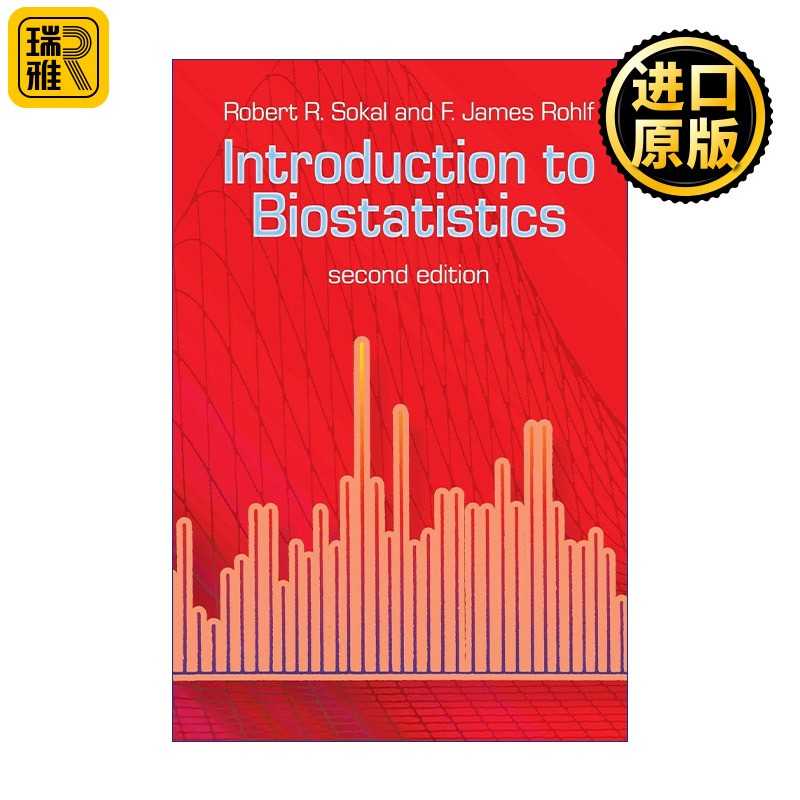 进口原版 IntrodＵＣtion to Biostatistics 生物统计学导论 第二版 数学 Robert Sokal   Dover