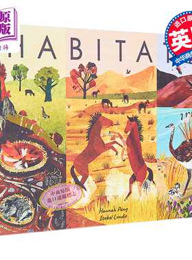 进口原版 *动物栖息地 A Journey In Nature Habitats 英文原版 儿童科普绘本 自然科学知识图画书 插图精美 精装进   Little tige