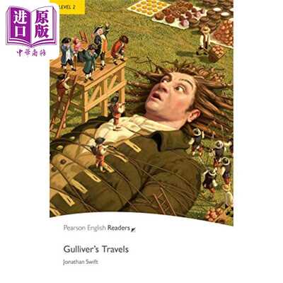 进口原版 *Pearson English readers格列佛游记Gullivers Travels培生英语分级读物2级 初中-高中 蓝思值580L中心词   Pearson Edu