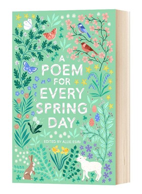 进口原版 瑞雅进口 A Poem for Every Spring Day 春日每天一首诗歌 英文原版 英文版   Macmillan