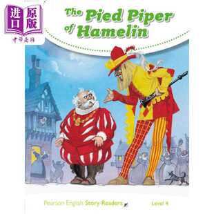 进口原版 Pied Hamelin蓝思值460L中 EdＵ 风笛手The 哈梅林 English培生小学&初中英语分级绘本4级 Pearson Piper