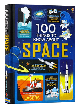 进口原版 关于太空的100件事 英文原版 100 things to know about space 英文版 儿童科普知识 宇宙百科 精装 进口原版英语书籍