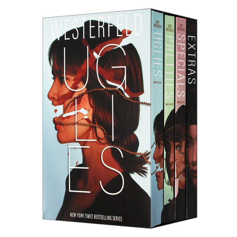 进口原版 英文原版 Uglies Boxed Set Uglies Pretties Specials Extras 丑人儿系列4册盒装 科幻小说 英文版 进口英语原版书籍