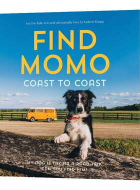 进口原版 英文原版 Find Momo Coast To Coast 让我们找到莫莫2 宠物摄影 互动书 英文版 进口英语原版书籍   Quirk