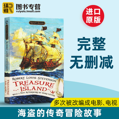 进口原版 金银岛 英文原版小说 Treasure Island 史蒂文森 世界名著 Robert Louis Stevenson 全英文版海盗小说 正版原著 进口