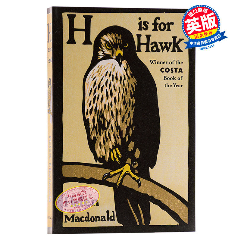 进口原版 *以鹰之名 英文原版 H is for Hawk Helen Macdonald 纽约时报年度好书   Vintage Uk
