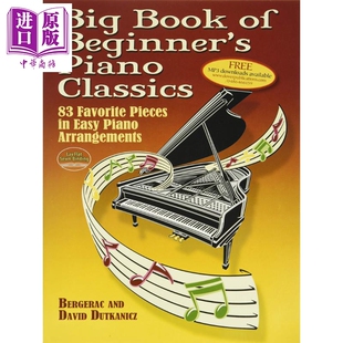进口原版 *Big Book of Beginner's Piano Classics 进口艺术 初学者钢琴经典大书   Dover Publications