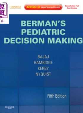 进口原版 *Berman儿科决策 第5版 英文原版 Berman s Pediatric Decision Making Lalit Bajaj   Mosby