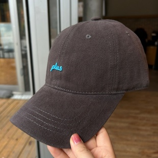 弯檐显脸小运动休闲刺绣字母鸭舌帽 秋季 韩版 复古百搭棒球帽男女款