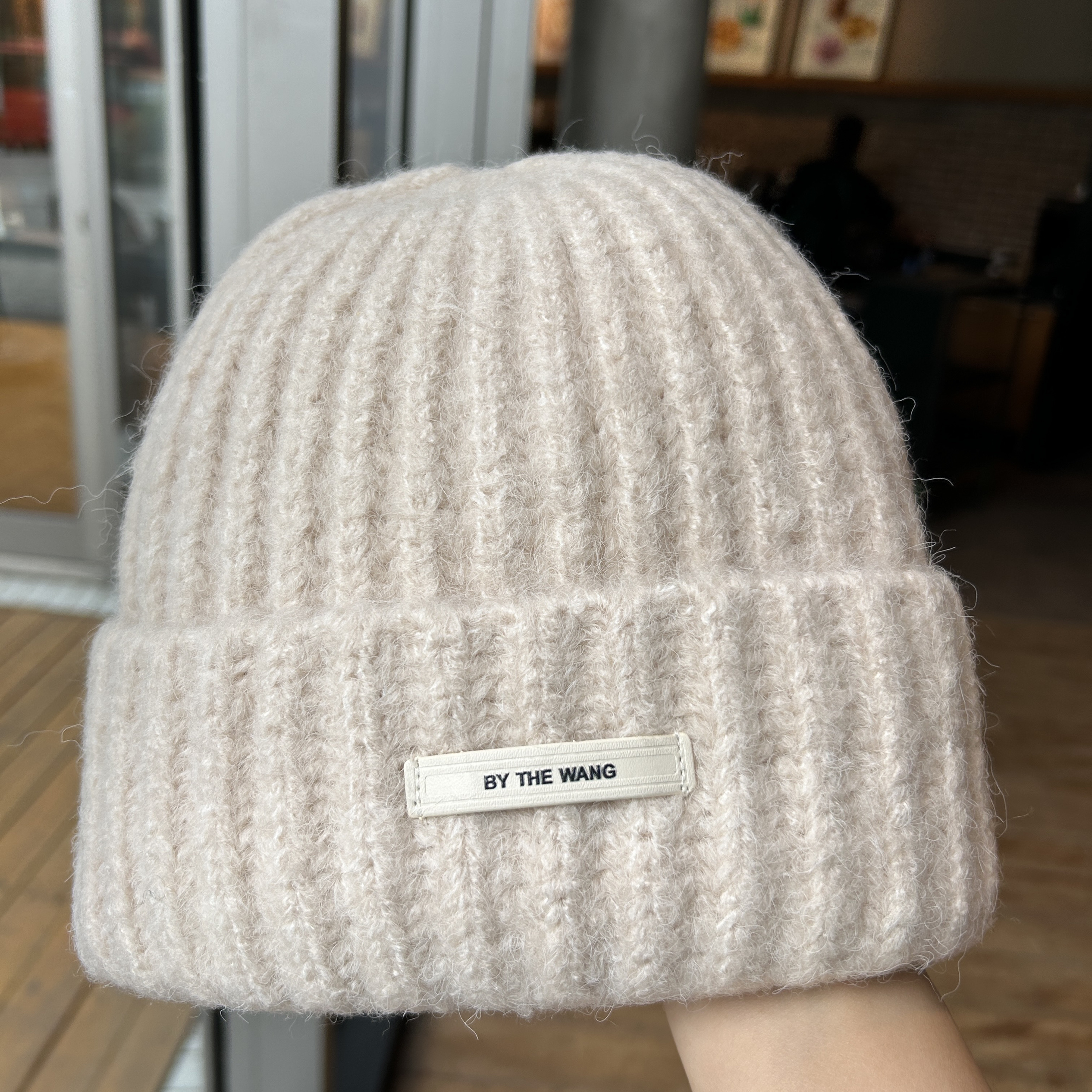 韩国加厚羊毛粗针织毛线帽子女冬季百搭大头围宽松保暖冷帽显脸小