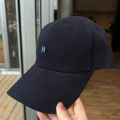 简约字母H硬顶棒球帽男女春夏透气遮阳显脸小休闲百搭潮款 鸭舌帽