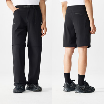 66号公路/Route66春夏季可拆卸休闲长裤男户外两穿宽松百搭裤子男