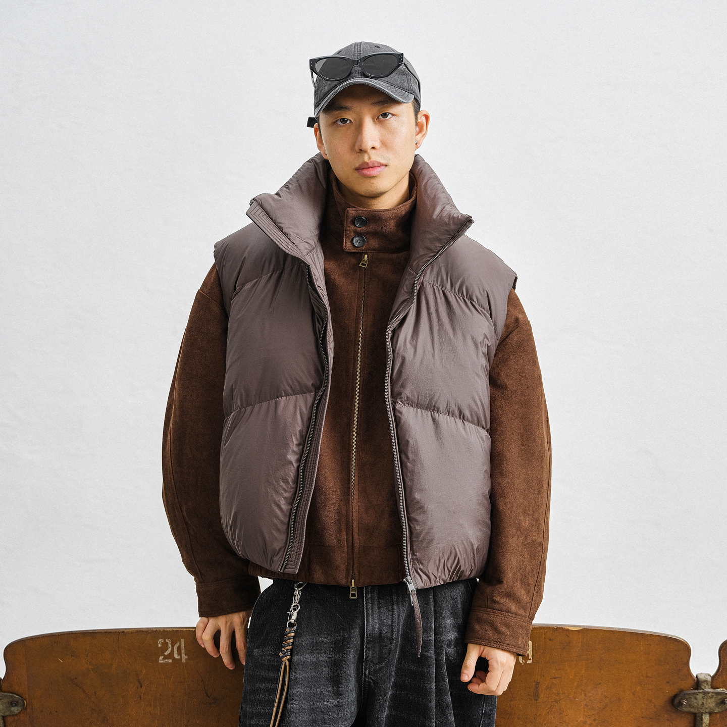 JUPSTUDIO白鹅绒高级感保暖马甲