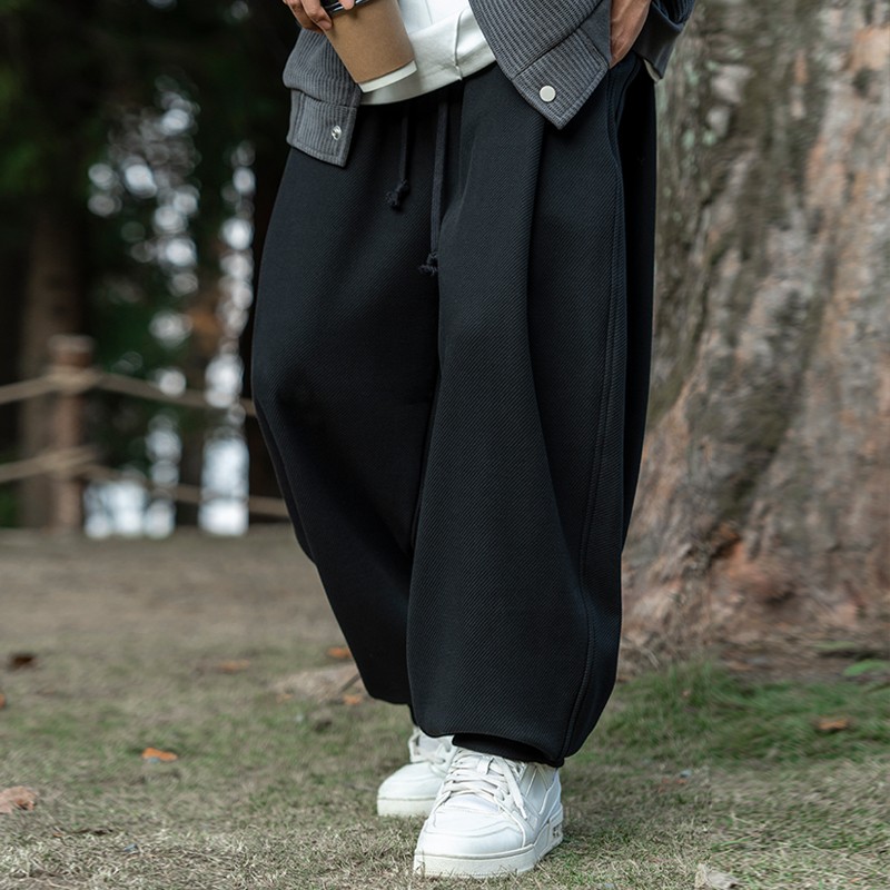 美式复古宽松直筒休闲裤长裤