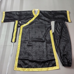 新款热卖大二爷伯唐装跳童服饰孝子爷衣服大爷二爷袍乩童短袖服装