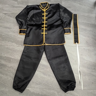 新款热卖大二爷伯唐装服饰金钱伯衣黑白无常乩童袍定制