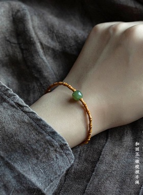 新中式橄榄核竹节节高上岸手串