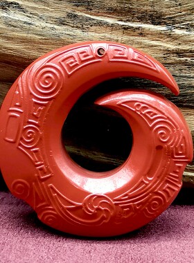 朱砂时来运转吊坠精工本命年守护红砂项链坠平安扣高纯度缘来自在