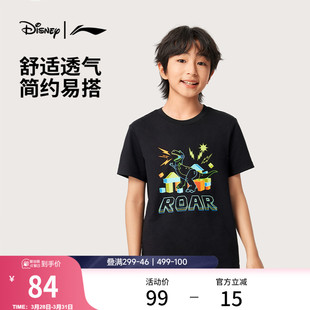 短袖 迪士尼玩具总动员联名系列童装 夏季 T恤 男小大童新款 李宁