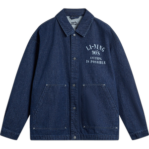 李宁牛仔外套 | 春季新款开衫长袖翻领情侣款休闲潮流运动服男女