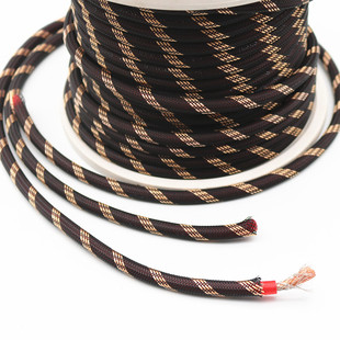 带屏蔽无氧纯铜8GA6GA汽车功放电源线改装 优质车载音频音响线材yi