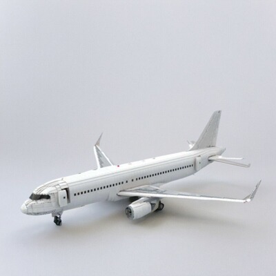 小颗粒积木电子版搭建步骤图纸空中客车A320  MOC-75315