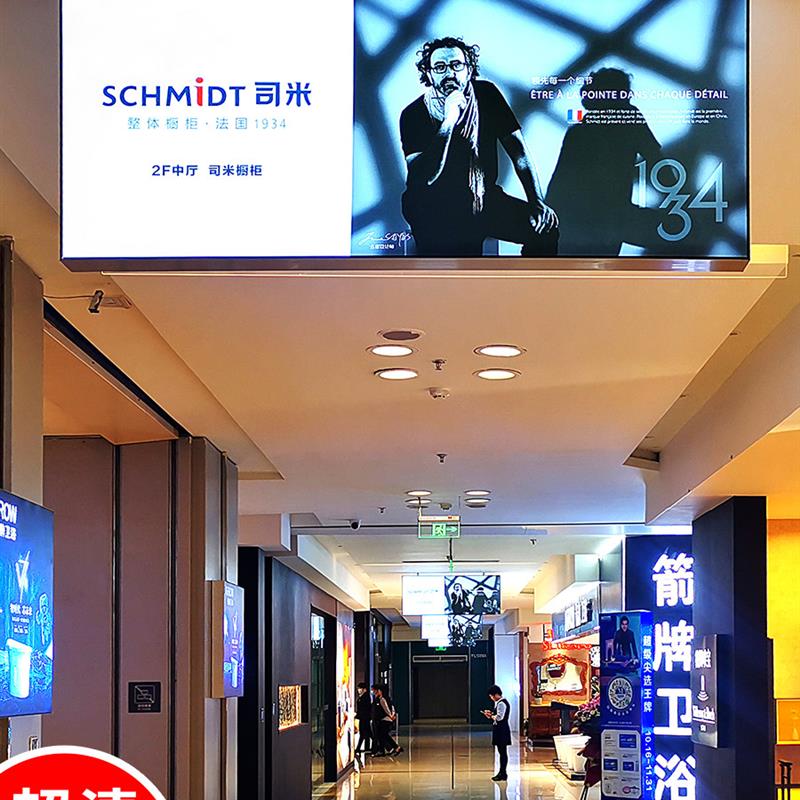 双面灯箱商场吊牌指示牌悬挂路灯杆防水卡布软膜广告定做无边框