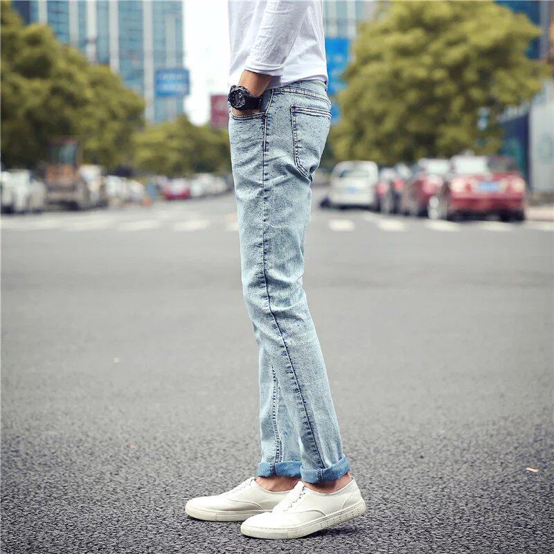 Jeans pour adolescent pieds Slim pour été - Ref 1470520 Image 4