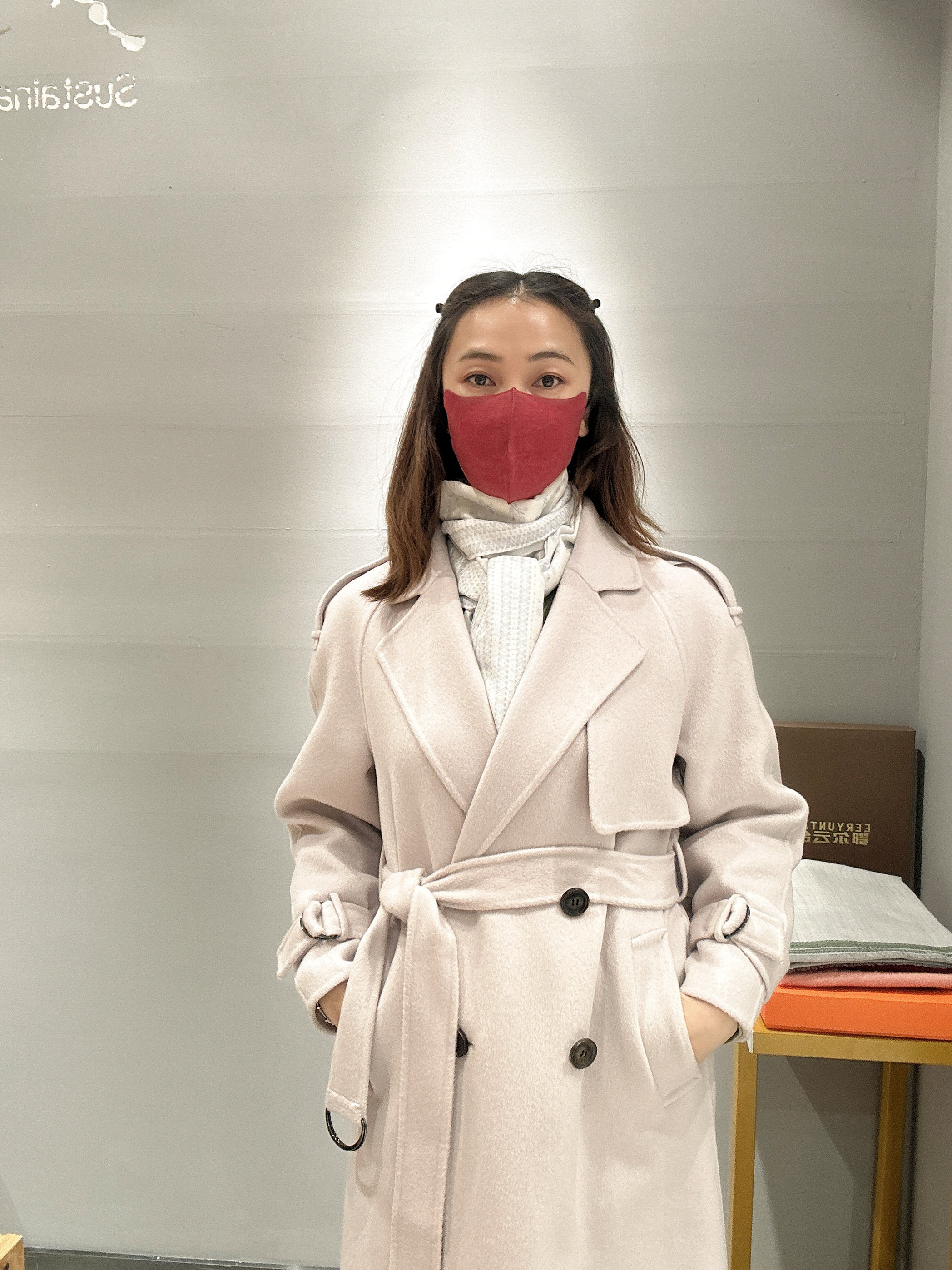 山羊绒大衣女中长款2025新款秋冬高级感一百分山羊绒外套图片