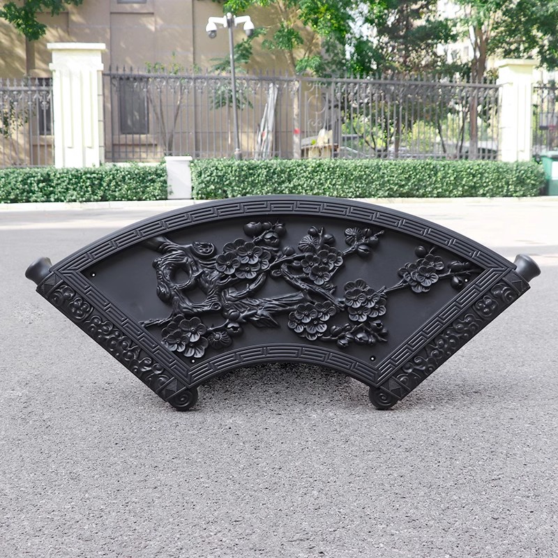 卷轴扇形梅兰竹菊围墙面装饰塑料