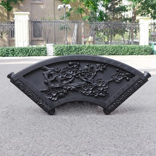 卷轴扇形梅兰竹菊围墙面装饰塑料