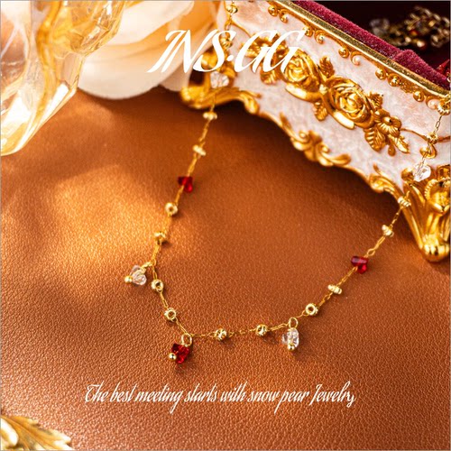 钛钢仿水晶项链 【INS · GG】晶  轻奢手工 LX3042 项链·中长