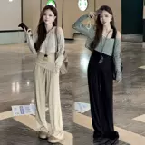 Дизайнерский комплект, жилет, штаны для отдыха, тренд сезона, 3 предмета