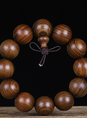 男女花梨木佛珠手串文玩