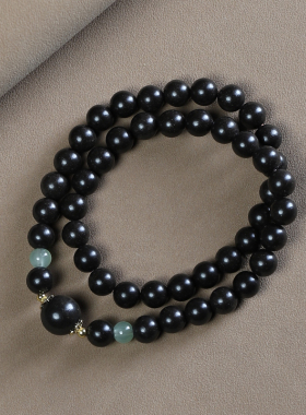 古法中草药合香珠女款双圈手链