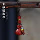 朱砂钱袋子招财钥匙扣貔貅挂件福袋创意汽车钥匙链防丢随身挂饰