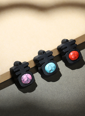 沉香木DIY雕刻吉字配件文玩